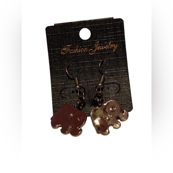 Elephant Pendant Drop Dangle Earrings Elephant Jewelry For Women Girls - Picture 1 of 6
